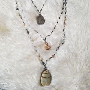 Gorgeous handmade layered necklace